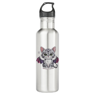 embroidered cat bat Classic T-Shirt 710 Ml Water Bottle