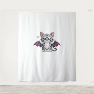 embroidered cat bat Classic T-Shirt Tapestry