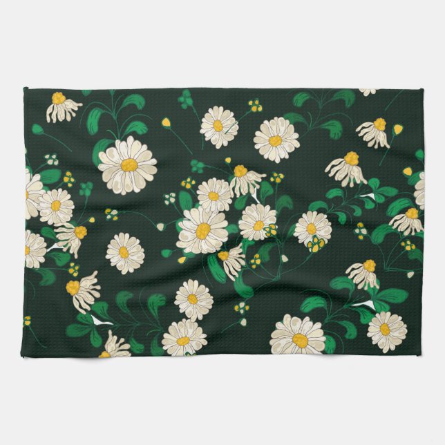 Embroidered children's drawing imitation. kitchen towel (Horizontal)
