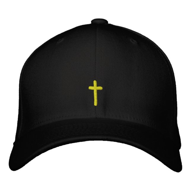 Embroidered Cross Hat (Front)