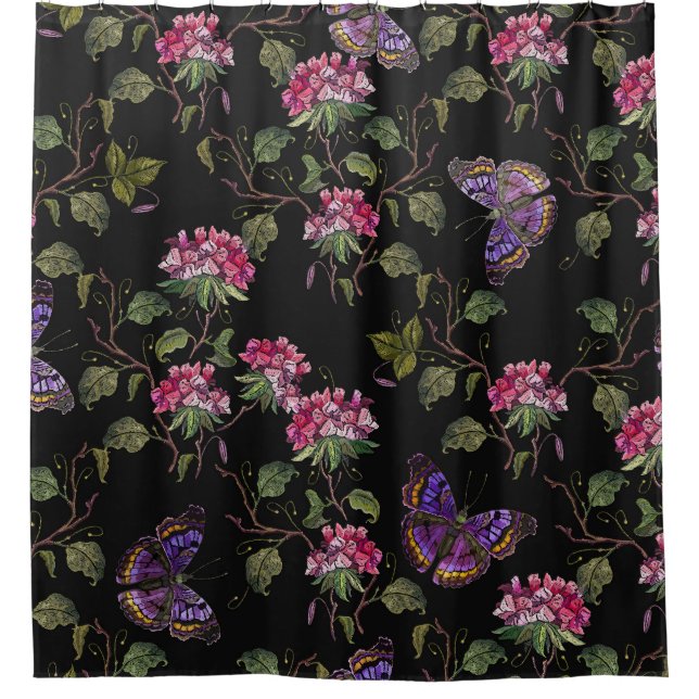 Embroidered Datura Flowers: Botanical Art (Front)