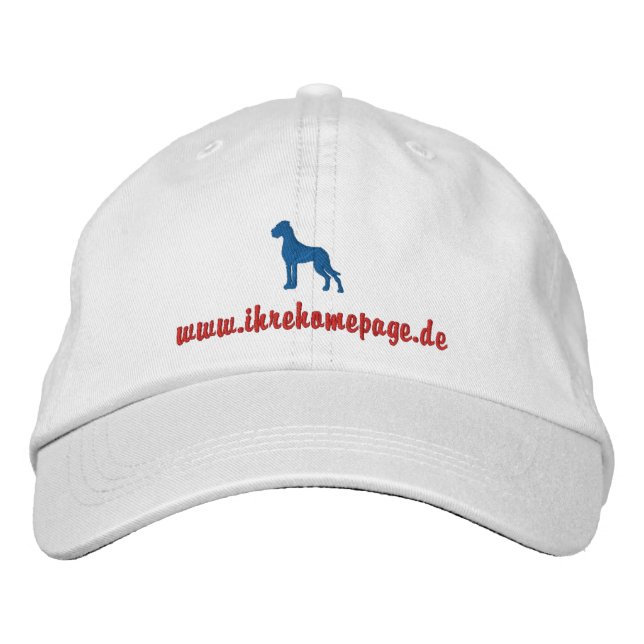 embroidered doggen cap (Front)
