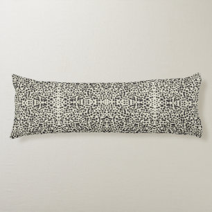 Embroidered Effect Dalmatian Fur Print Body Pillow