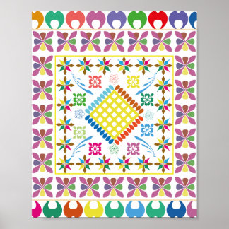 Embroidered Essence Poster