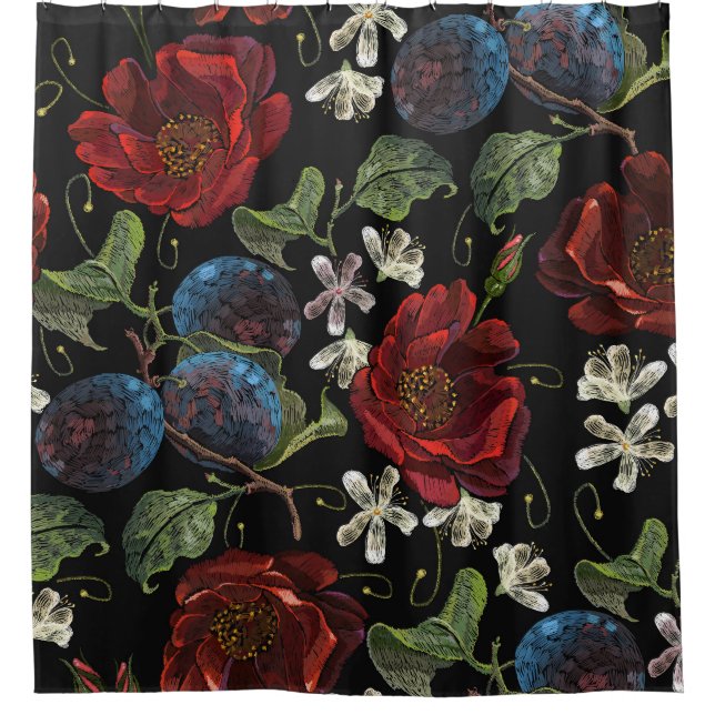 Embroidered Florals: Renaissance Seamless Pattern (Front)