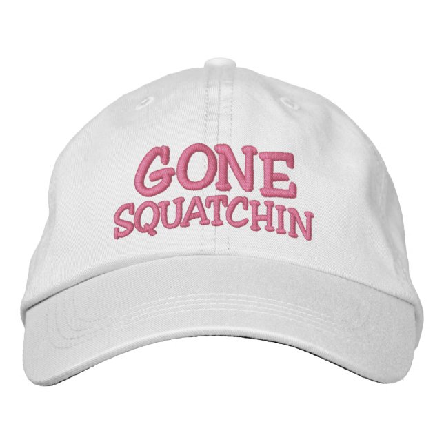 Embroidered GONE SQUATCHIN Hat - *BOBO* Edition (Front)