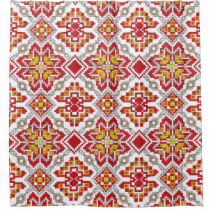 Embroidered handmade cross-stitch ethnic Ukraine p