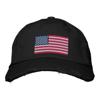 Embroidered Hat American Flag