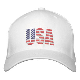Embroidered Hat USA