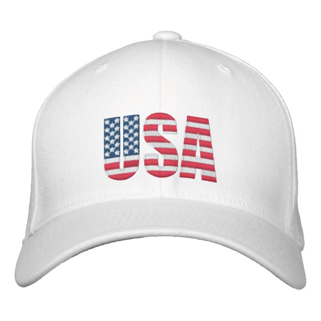 Embroidered Hat USA (Front)