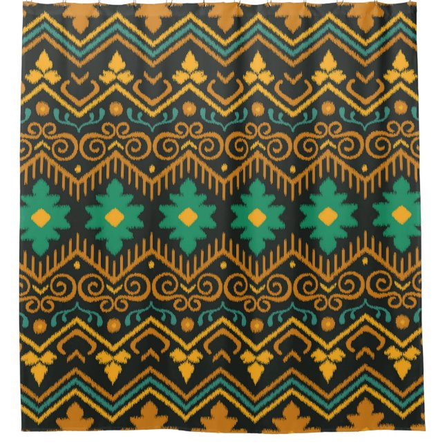 Embroidered Ikat Fabric Ethnic Design (Front)