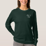 Embroidered Maid of Honour Dated Wedding Polo<br><div class="desc"></div>