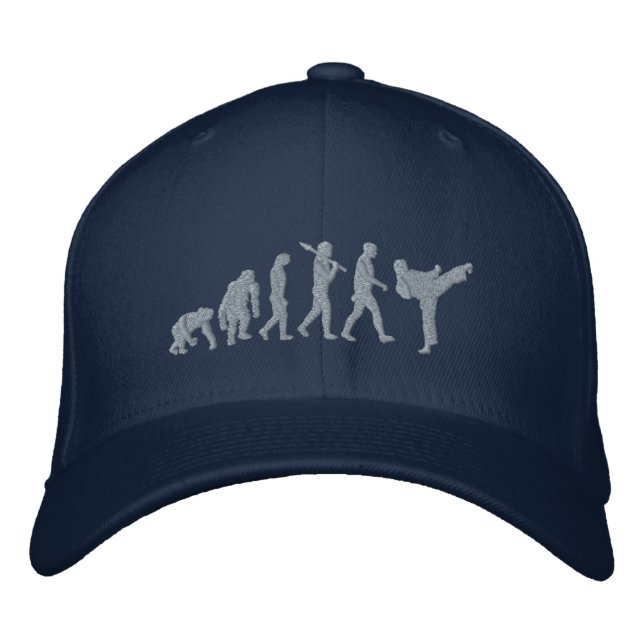 Embroidered martial artists karate cap (Front)
