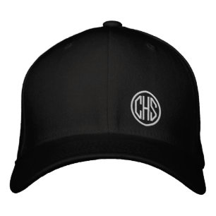 Embroidered Monogram INITIALS School Colors Preppy Hat