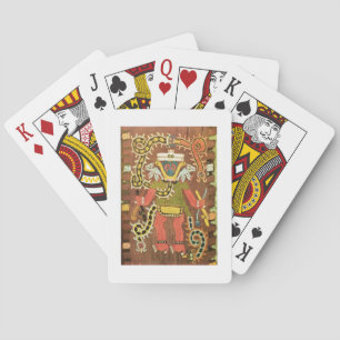 Embroidered mythological figure, Paracas Necropoli Playing Cards