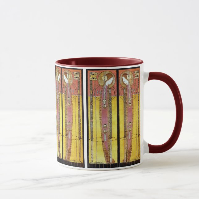 Embroidered Panels by Margaret Macdonald Mug (Right)