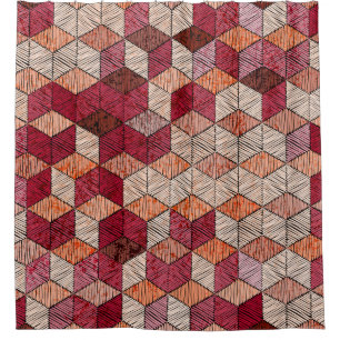 Embroidered patchwork seamless pattern. Bohemian. 