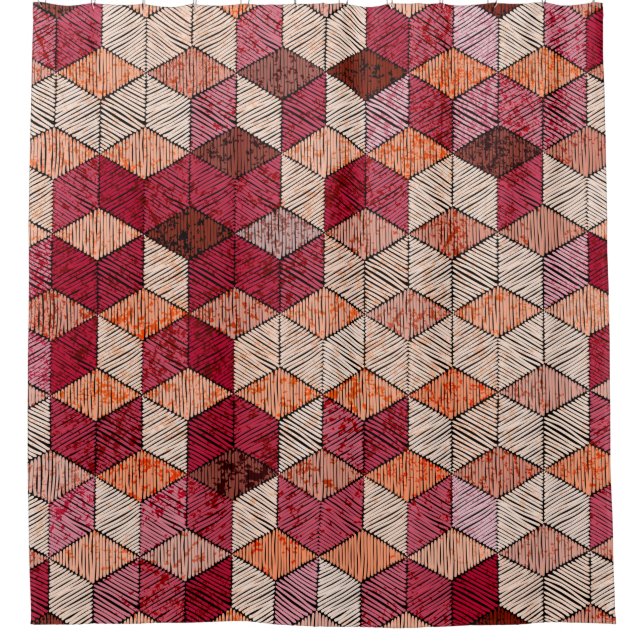 Embroidered patchwork seamless pattern. Bohemian.  (Front)