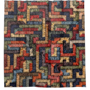 Embroidered seamless geometric pattern. Ethnic and
