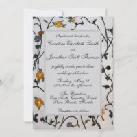 Embroidered Vines Invitation