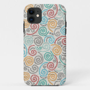 Embroidery fancy rumpled paper iPhone 11 case