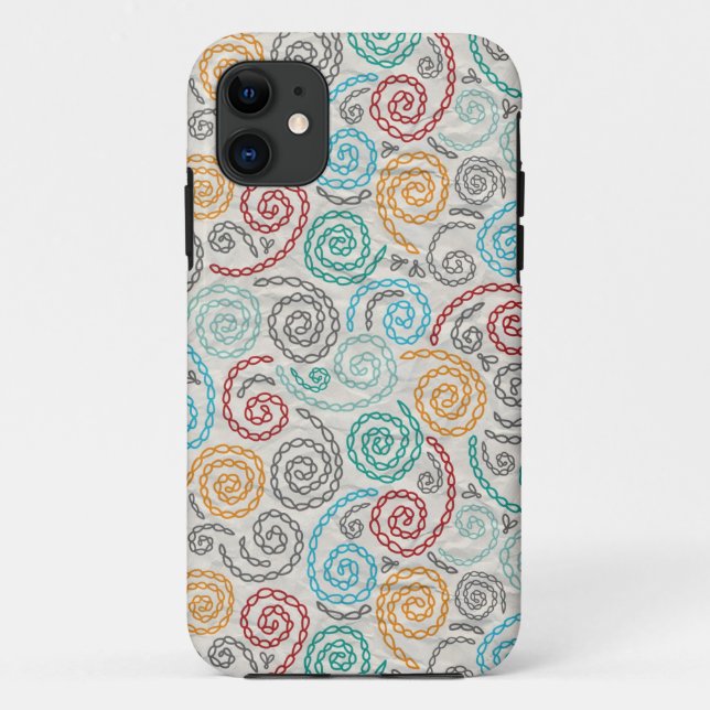 Embroidery fancy rumpled paper Case-Mate iPhone case (Back)