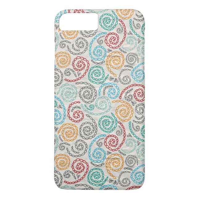 Embroidery fancy rumpled paper Case-Mate iPhone case (Back)