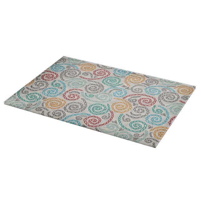 Embroidery fancy rumpled paper cutting board (Corner)