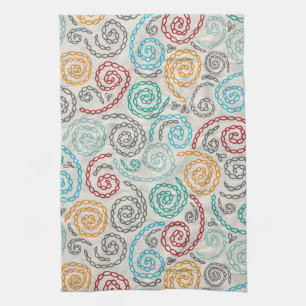 Embroidery fancy rumpled paper kitchen towel
