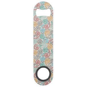 Embroidery fancy rumpled paper speed bottle opener