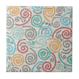 Embroidery fancy rumpled paper tile