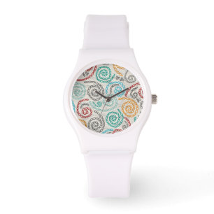 Embroidery fancy rumpled paper watch