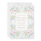 Embroidery Floral Wedding invitations