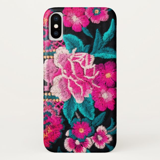 Embroidery flower tapestry Case-Mate iPhone case (Back)