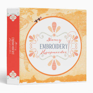 Embroidery hoop sewing crafts pattern binder