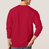 Embroidery Monogram Letter F Initial Embroidered Long Sleeve T-Shirt (Back)