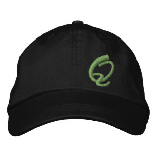 Embroidery Monogram Letter Q Initial Embroidered Hat