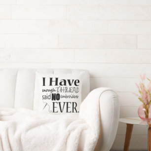 Embroidery Not Enough Thread Crafts Throw Pillow