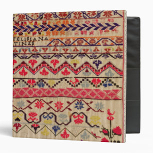 Embroidery sampler binder