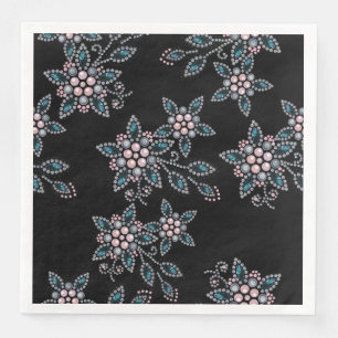 Embroidery with beads and pearls . napkin