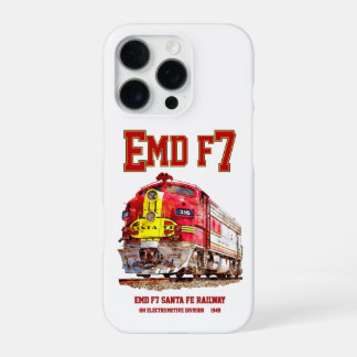 EMD F7 Santa Fe Warbonnet Diesel Locomotive. iPhone 16 Pro Case