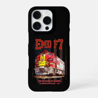 EMD F7 Santa Fe Warbonnet with American Flag. iPhone 16 Pro Case