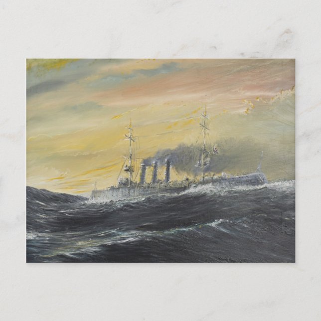 Emden rides the waves Indian Ocean 1914 2011 Postcard (Front)