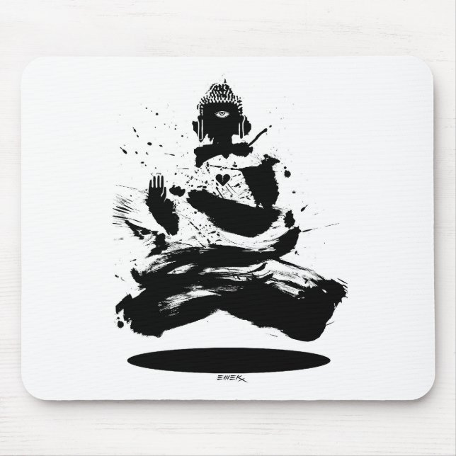 emek_buddha_mousepad mouse pad (Front)