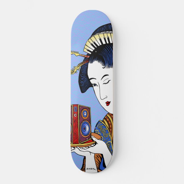 Emek "Japanese Music Lady" Skateboard (Front)