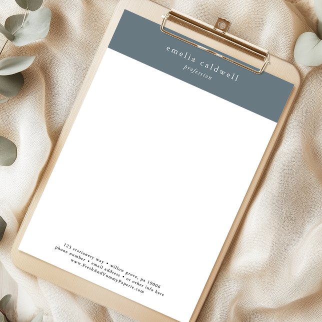 EMELIA Navy Personal Business Professional Company Letterhead (EMELIA Navy Personal Business Professional Company Letterhead)