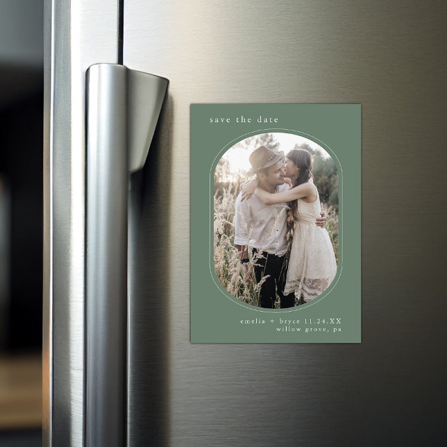 EMELIA Photo Woodland Forest Wedding Save the Date Magnetic Invitation (EMELIA Photo Woodland Forest Wedding Save the Date Magnetic Invitation)