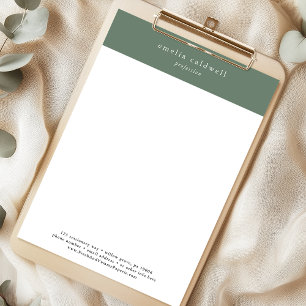 EMELIA Sage Personal Business Professional Company Letterhead