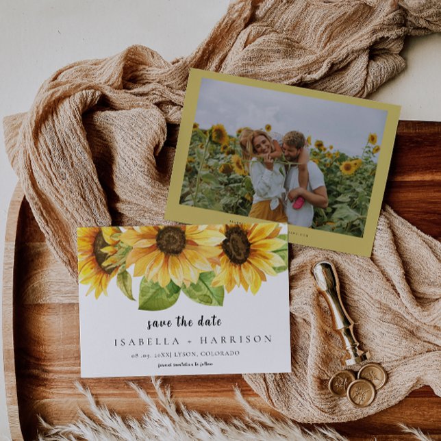 EMELIA Sunflower Save the Date Template (Créateur téléchargé)