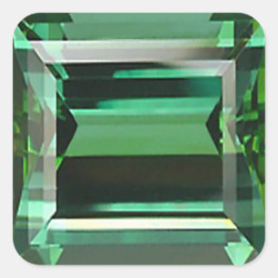 Emerald 3 square sticker